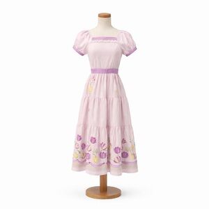 Innocent World M Floral Tiered polka dot purple JSK Lolita Dress